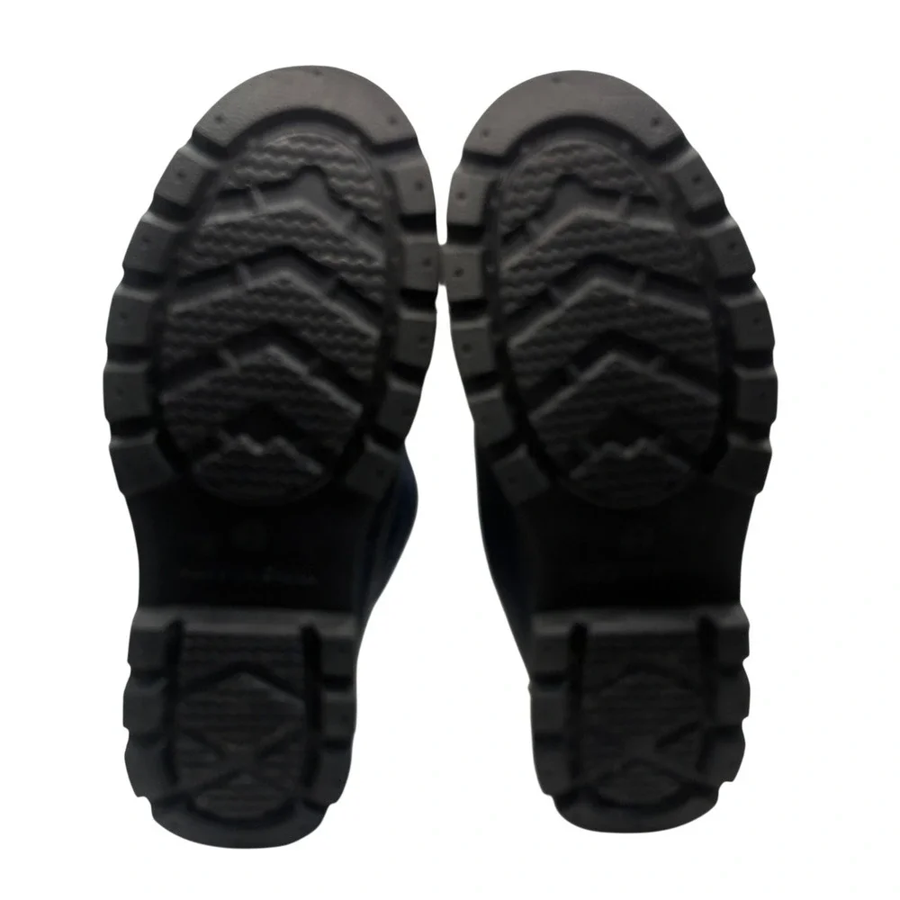 Snow Boots Size 11 Navy Blue Quilted Faux Fur Lined Winter Cold Weather